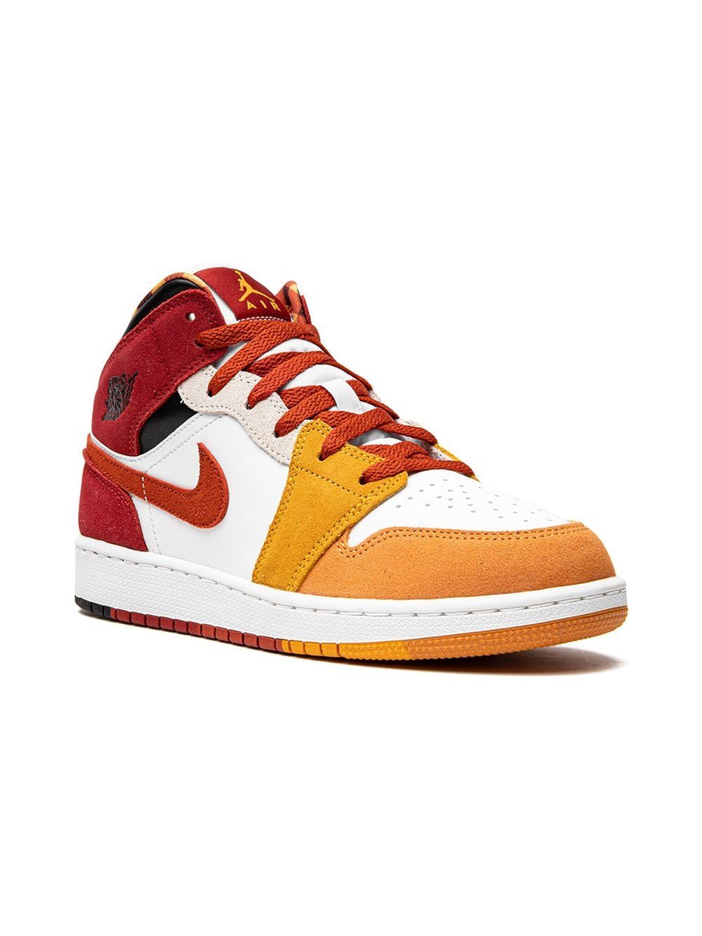 Jordan Kids Air Jordan 1 Mid SE 运动鞋 - 橘色