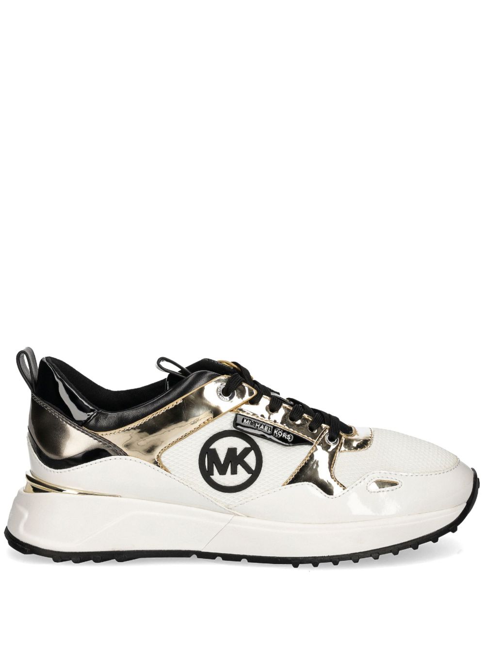 Michael Michael Kors 金属感拼接运动鞋 - 白色
