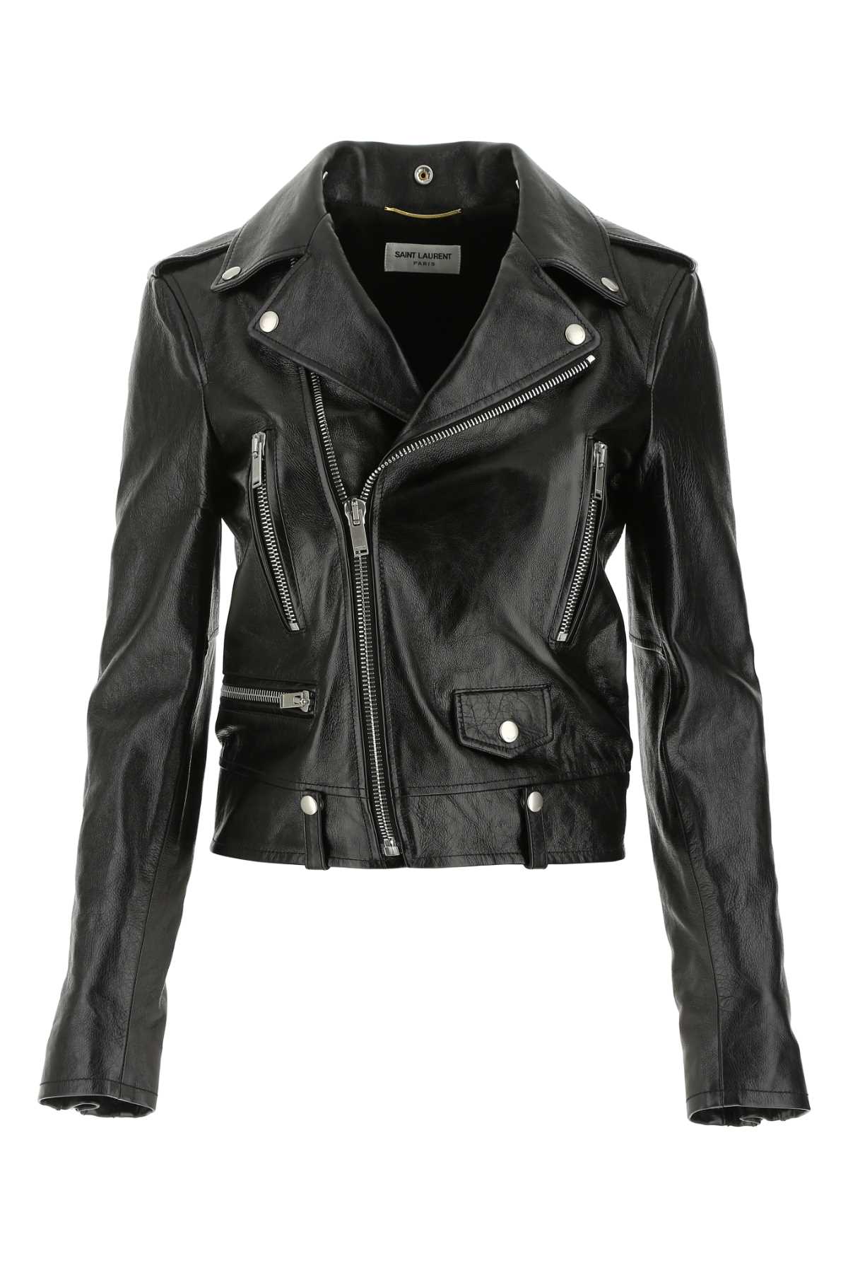Saint Laurent 黑色皮革夹克