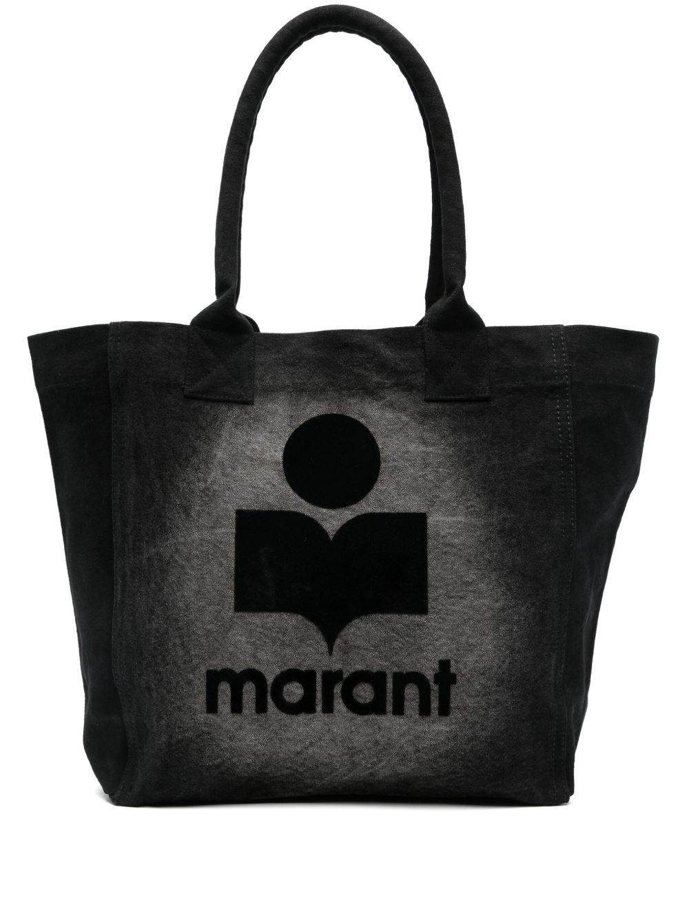ISABEL MARANT Etoile 植绒帆布手提包 - 黑色