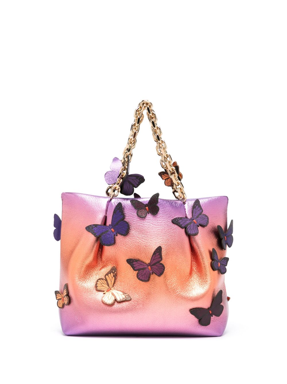 Aquazzura Papillon 迷你手提包 - 紫色