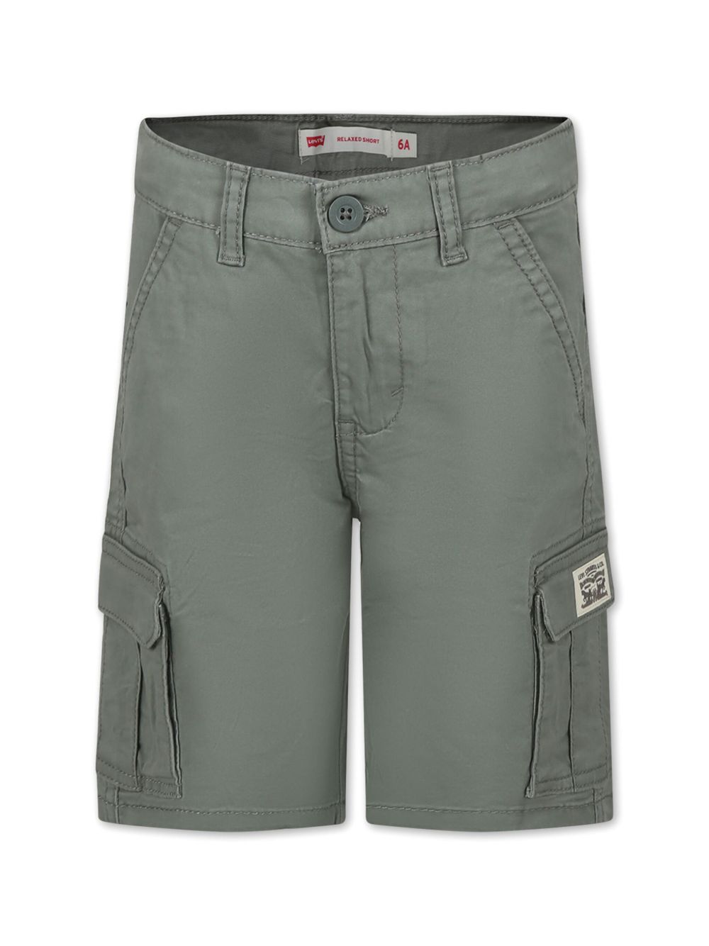 Levi's Kids logo贴花工装短裤 - 绿色