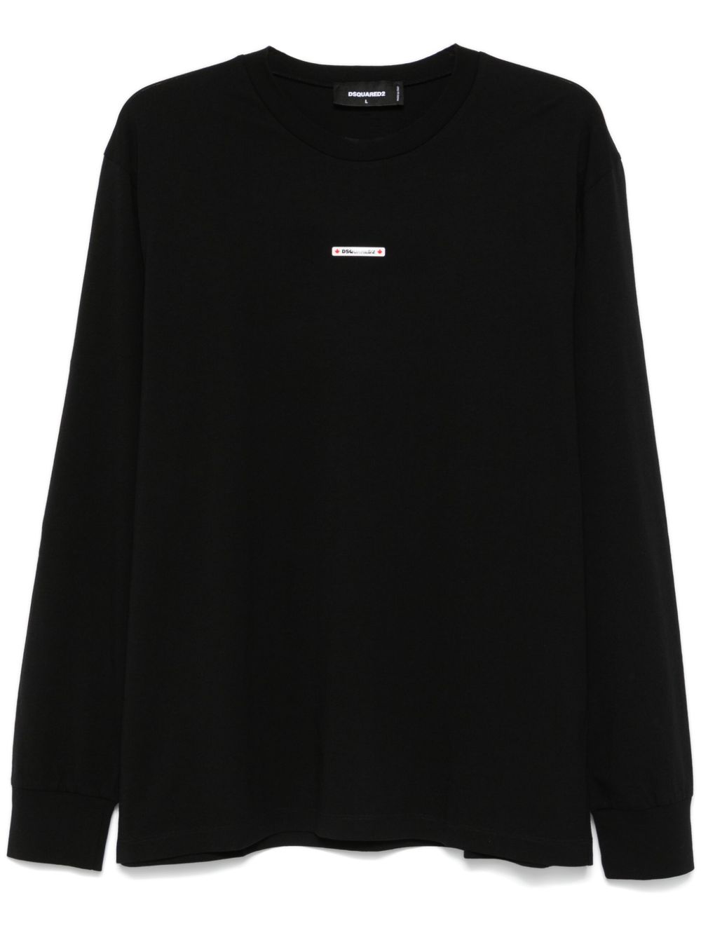DSQUARED2 橡胶logo T恤 - 黑色