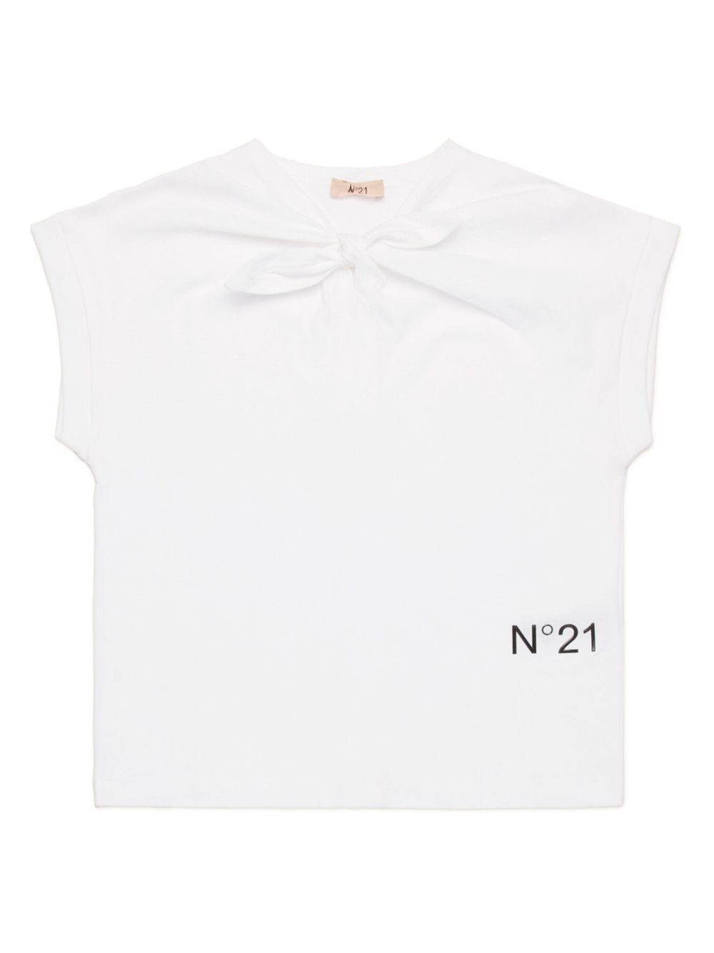 Nº21 Kids logo印花T恤 - 白色