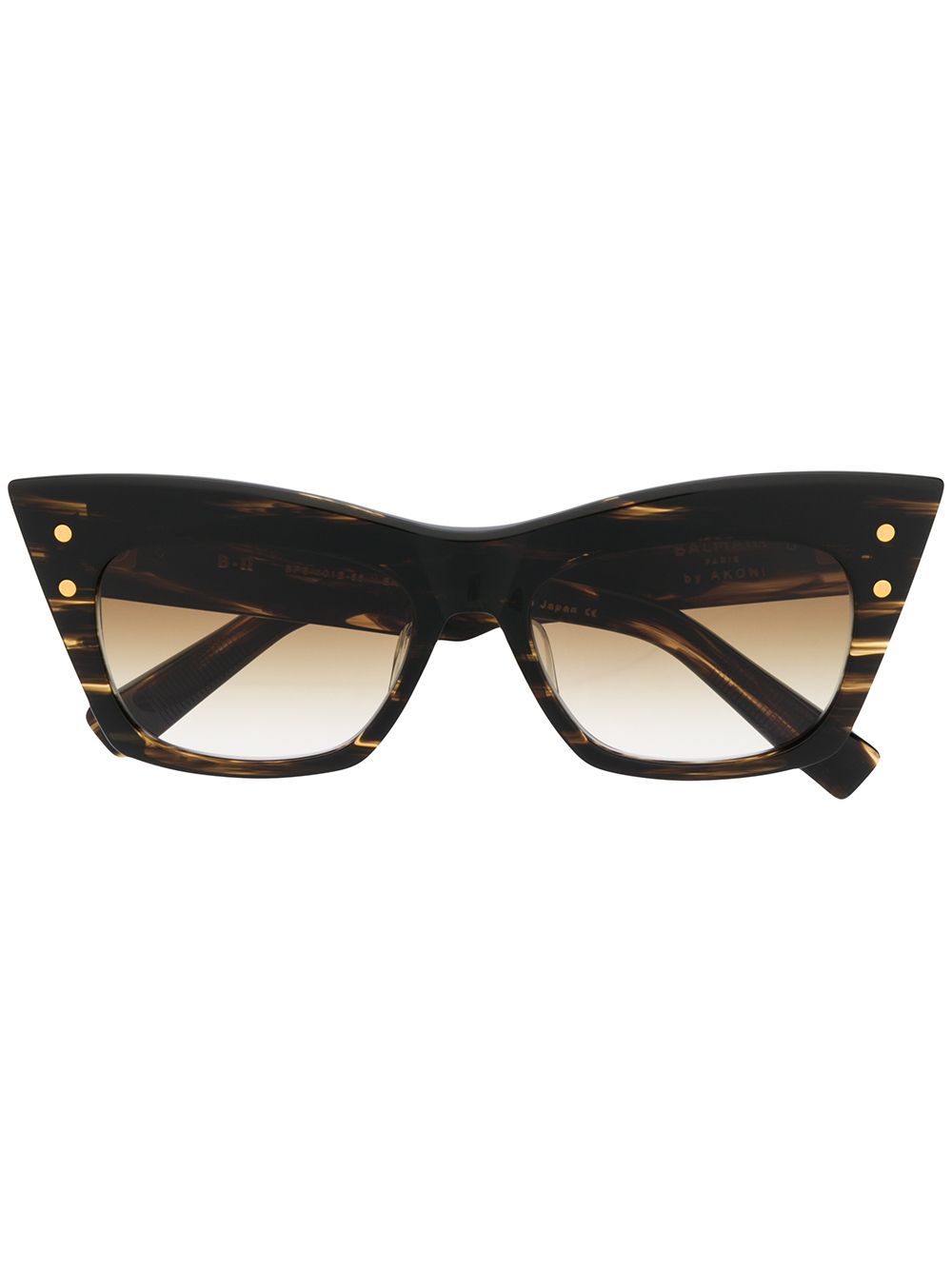 Balmain Eyewear B-II 猫眼框太阳眼镜 - 褐色
