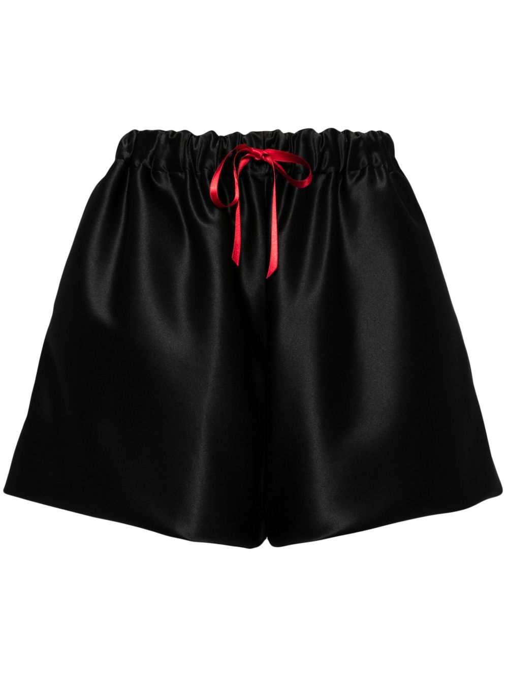 Simone Rocha Lady Boxer 抽绳短裤 - 黑色