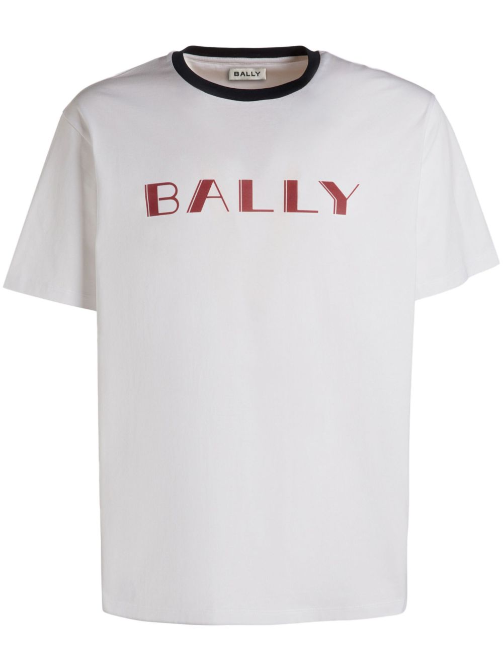 Bally logo印花棉T恤 - 白色