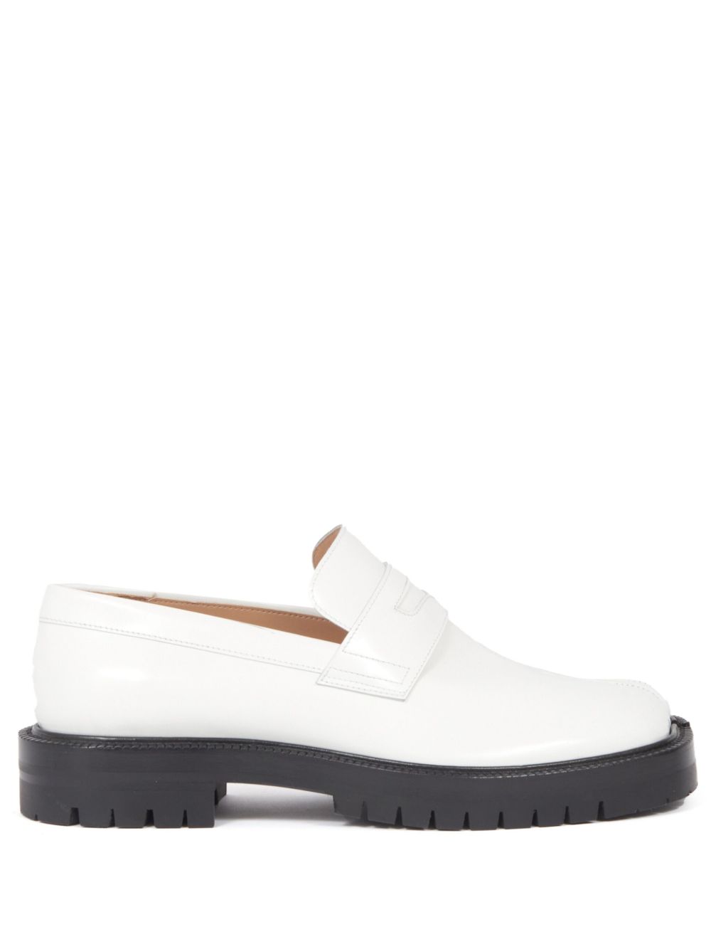 Maison Margiela Tabi County 皮质乐福鞋 - 白色