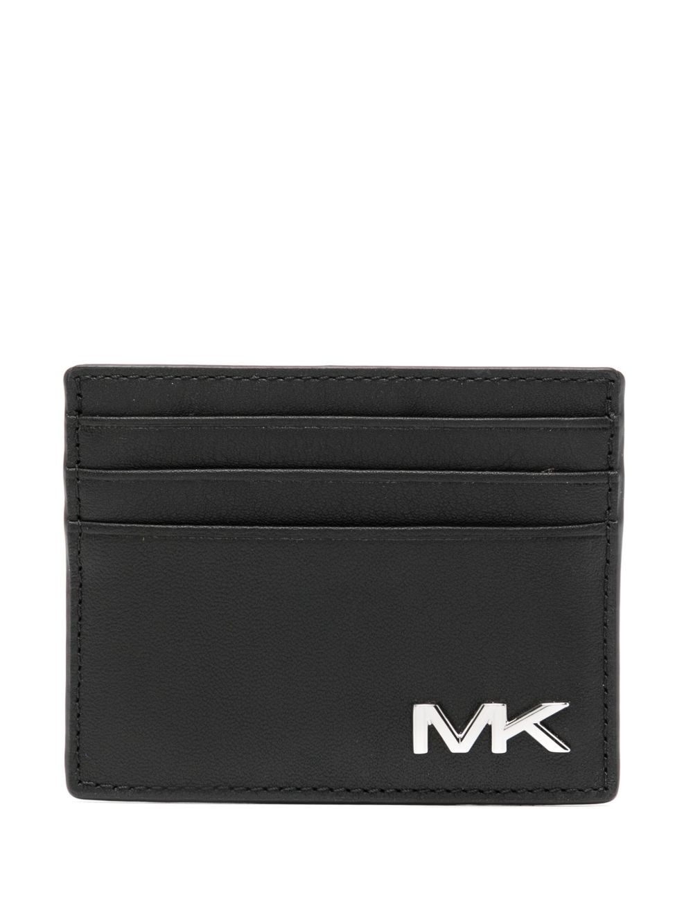 Michael Kors logo标牌卡夹 - 黑色
