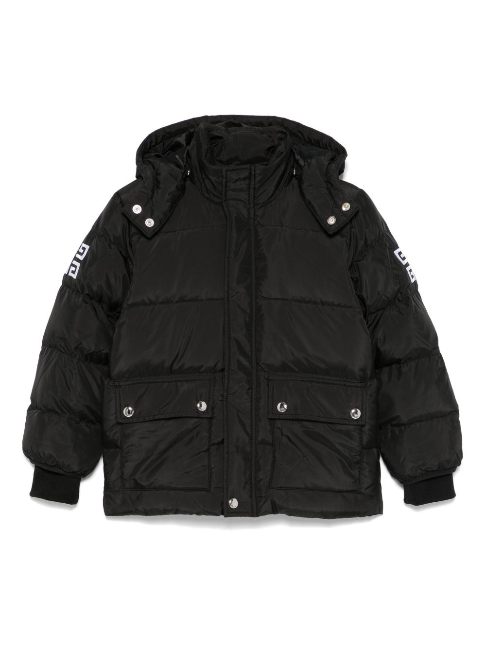 Givenchy Kids 4G 蓬松夹克 - 黑色