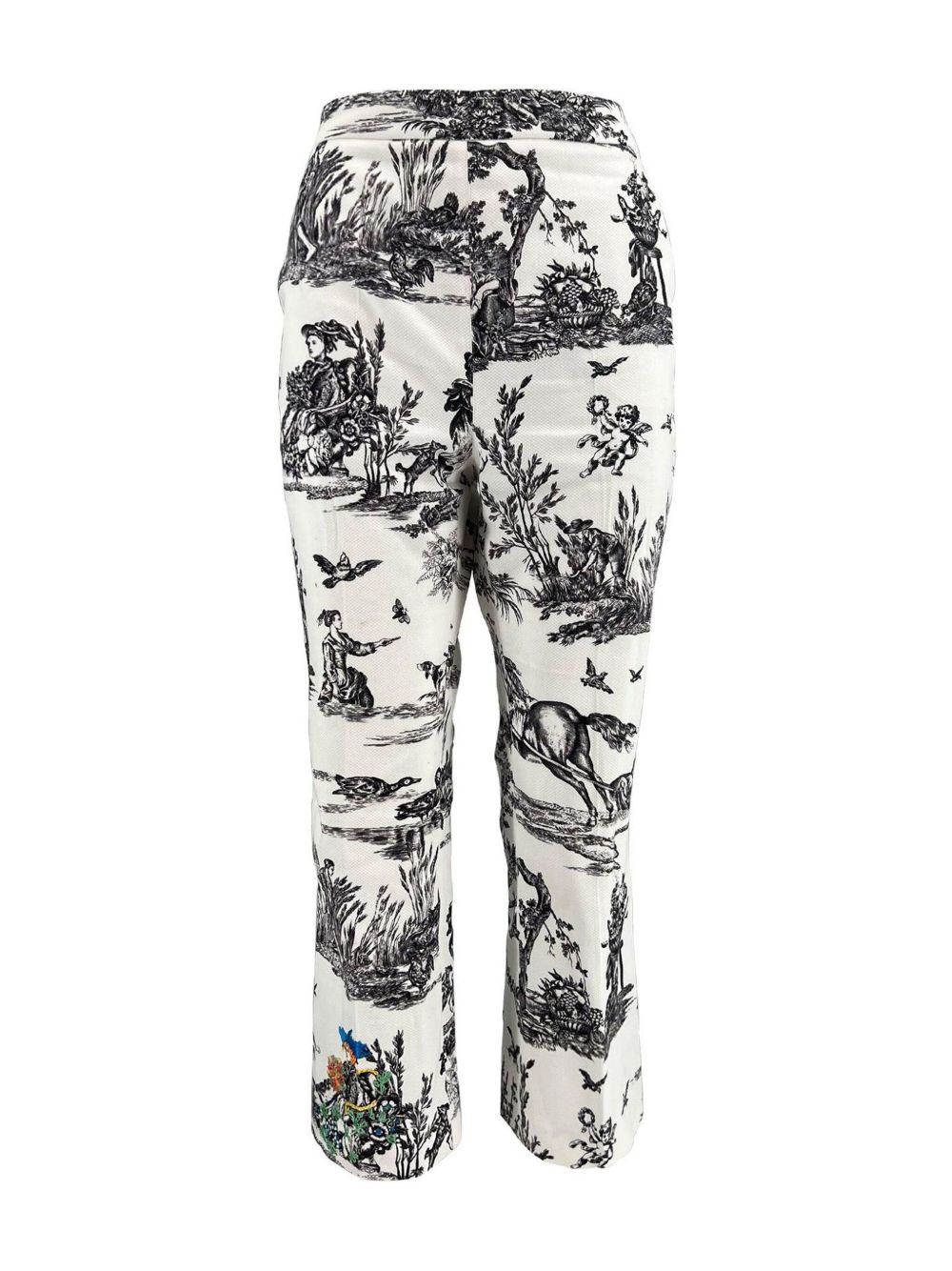 Weekend Max Mara Trophy Day Cotton Straight-leg trousers - 白色