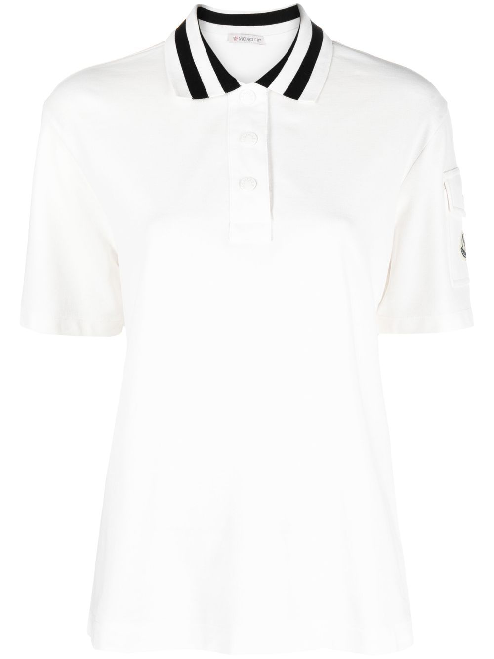 Moncler 棉polo衫 - 白色