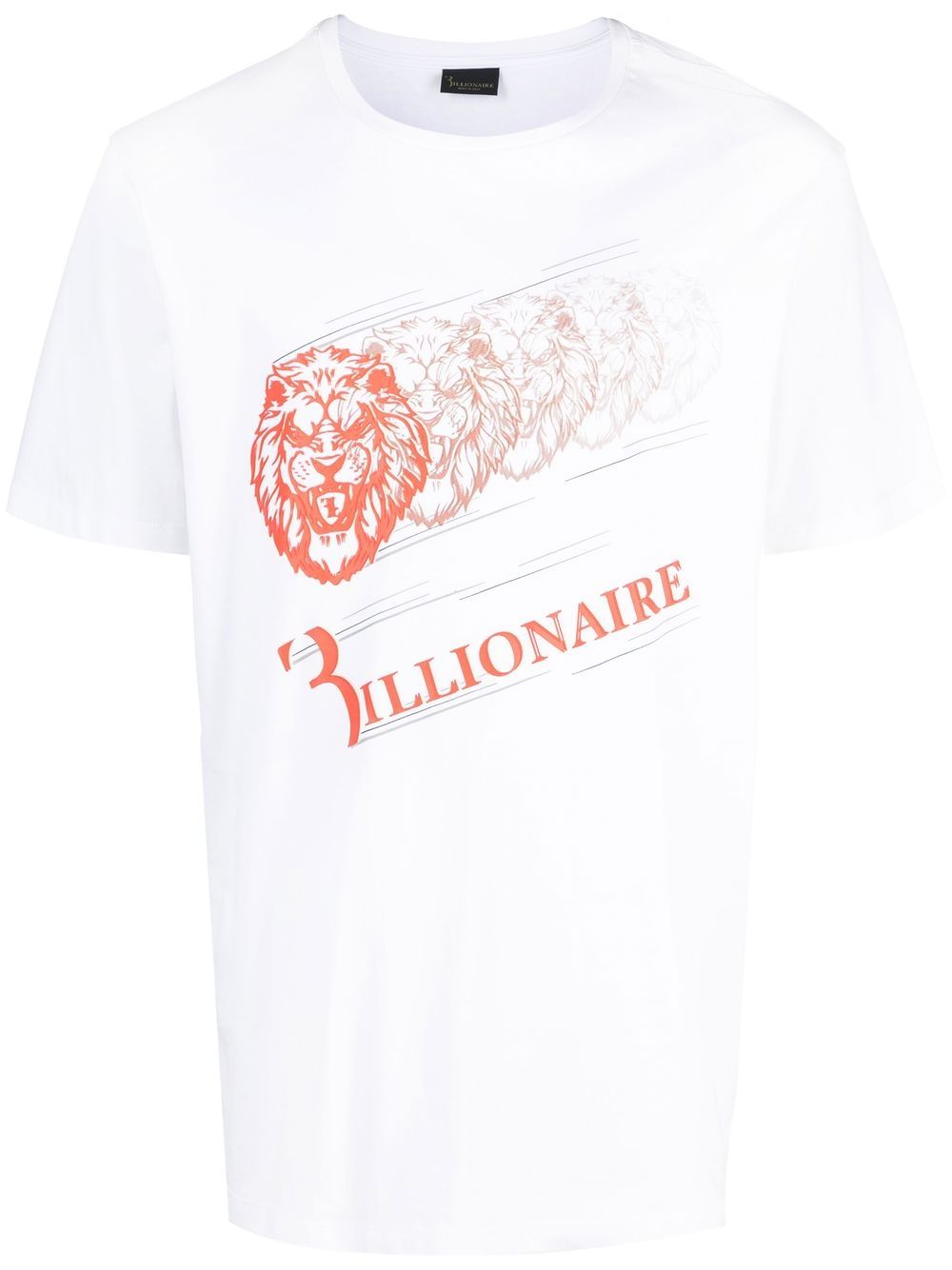 Billionaire logo印花棉T恤 - 白色