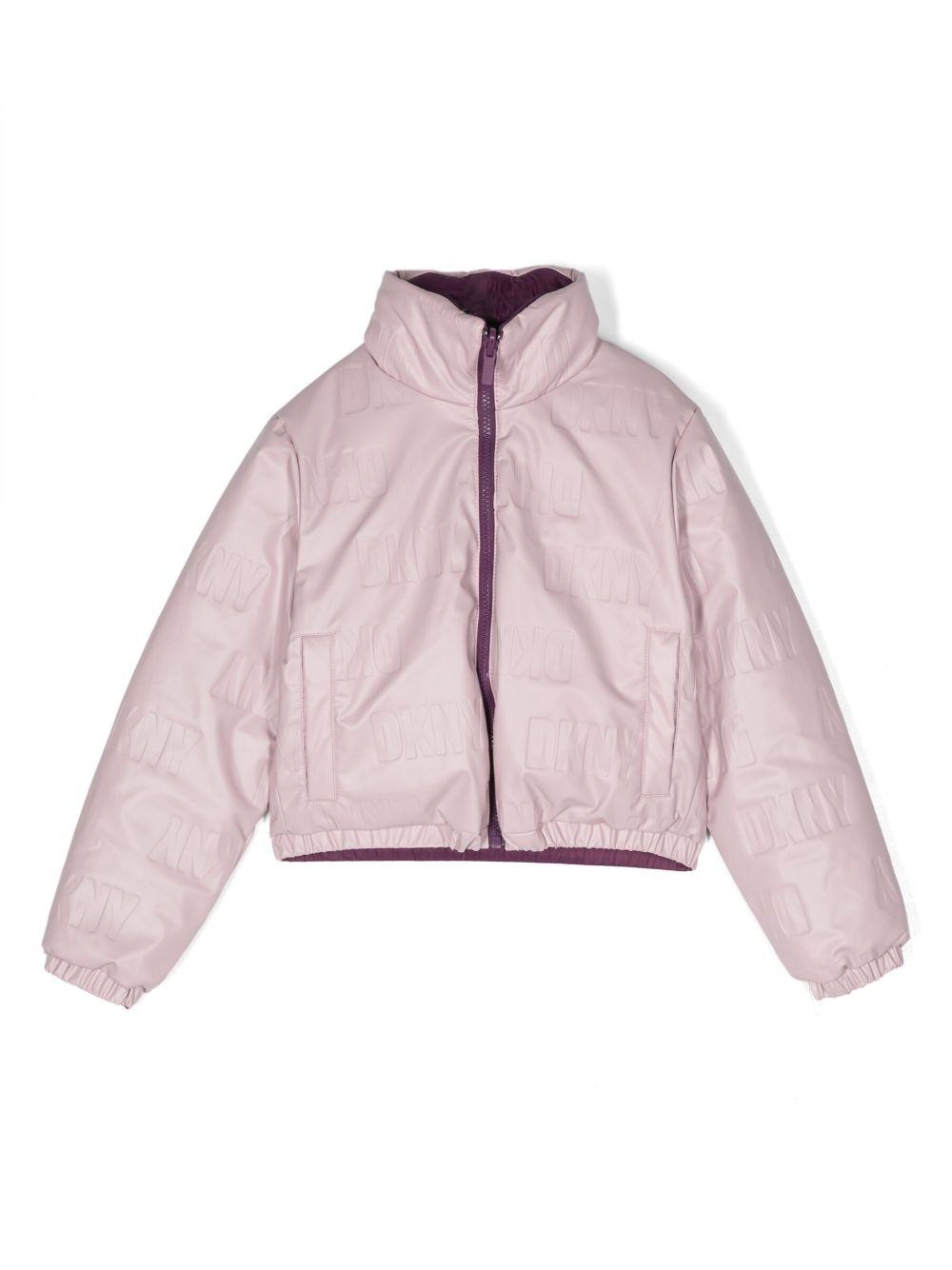 Dkny Kids 双面蓬松夹克 - 粉色