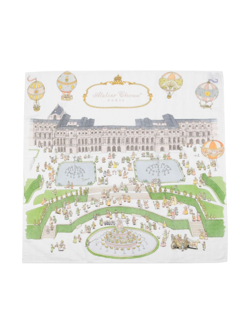Atelier Choux Versailles Pastel 毯子 - 白色