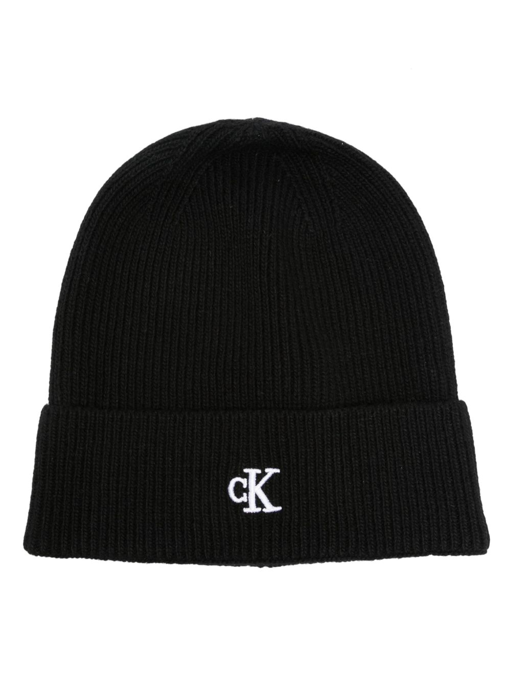 Calvin Klein Jeans logo刺绣套头帽 - 黑色