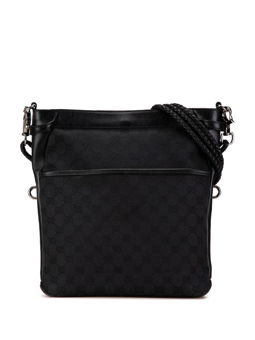 Gucci Pre-Owned GG Canvas 斜挎包（2000-2015年典藏款） - 黑色