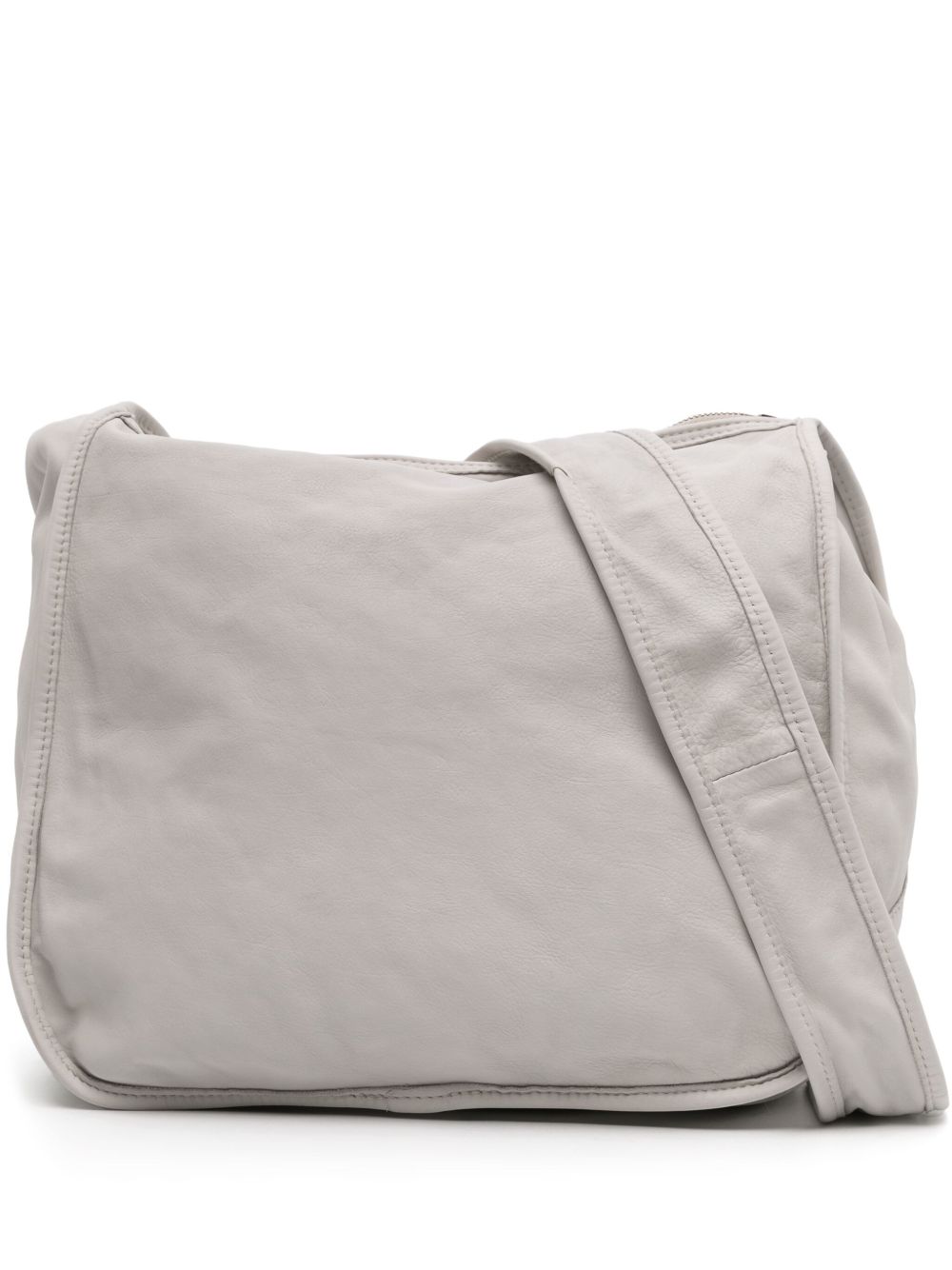 Guidi 皮质斜挎包 - 灰色