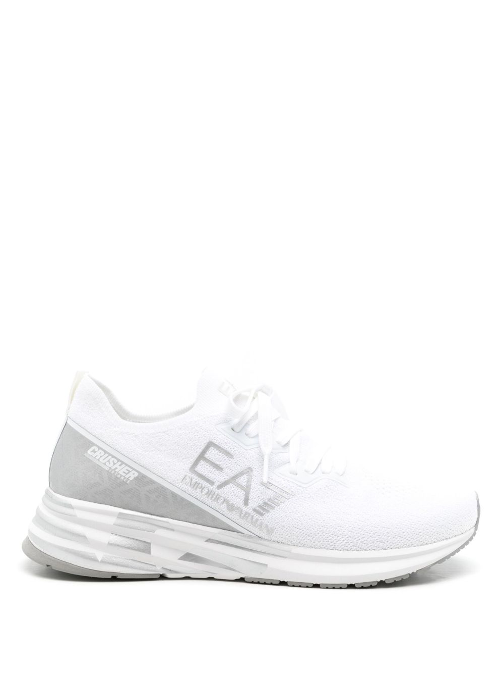 Ea7 Emporio Armani logo印花低帮运动鞋 - 白色