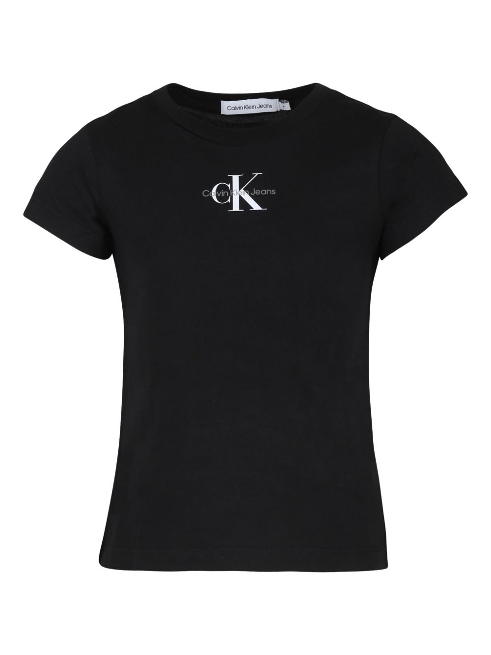 Calvin Klein Kids logo印花T恤 - 黑色