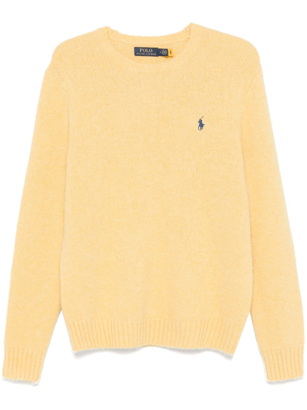 Polo Ralph Lauren Polo Pony 刺绣毛衣 - 黄色