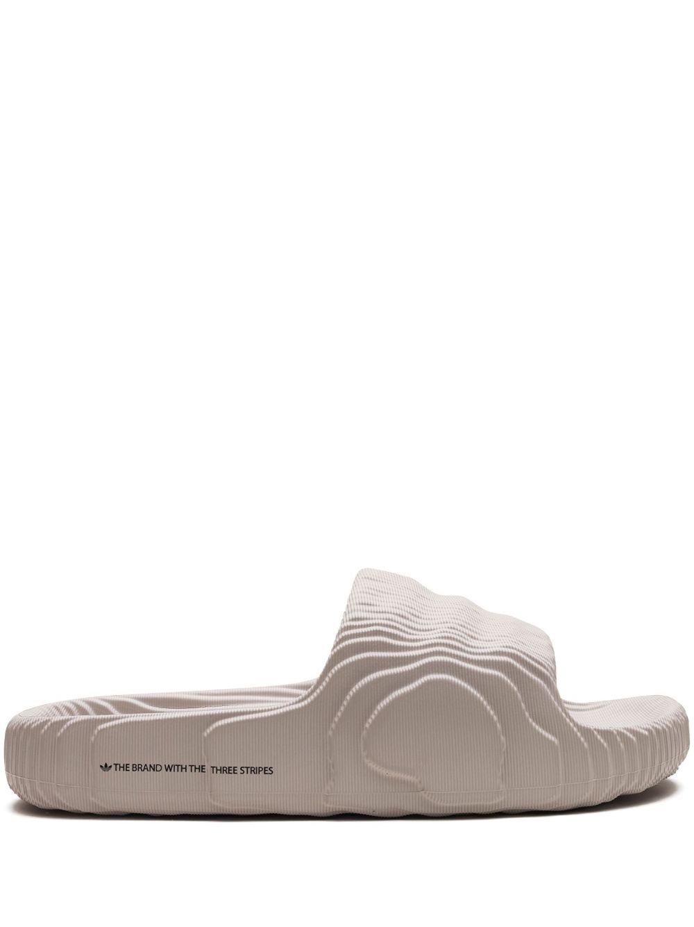 adidas Adilette 22 压纹拖鞋 - 褐色