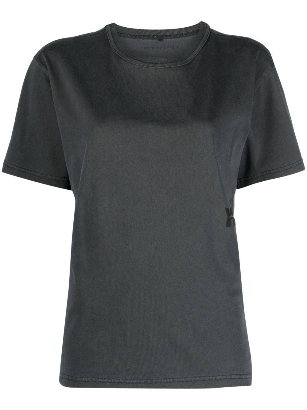 Alexander Wang Puff logo压纹棉T恤 - 灰色