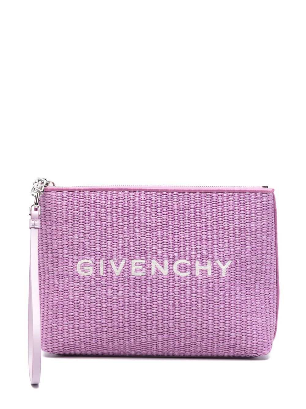 Givenchy 刺绣logo化妆包 - 紫色