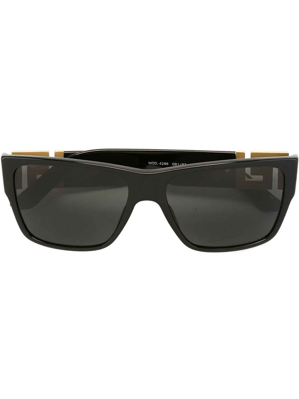 Versace Eyewear 范思哲眼镜系列 金色标志太阳眼镜 - 黑色
