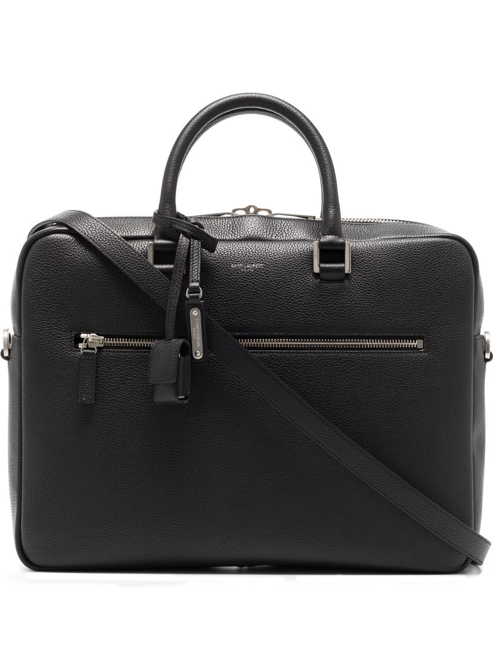Saint Laurent 圣罗兰 Sac de Jour 皮质公文包 - 黑色
