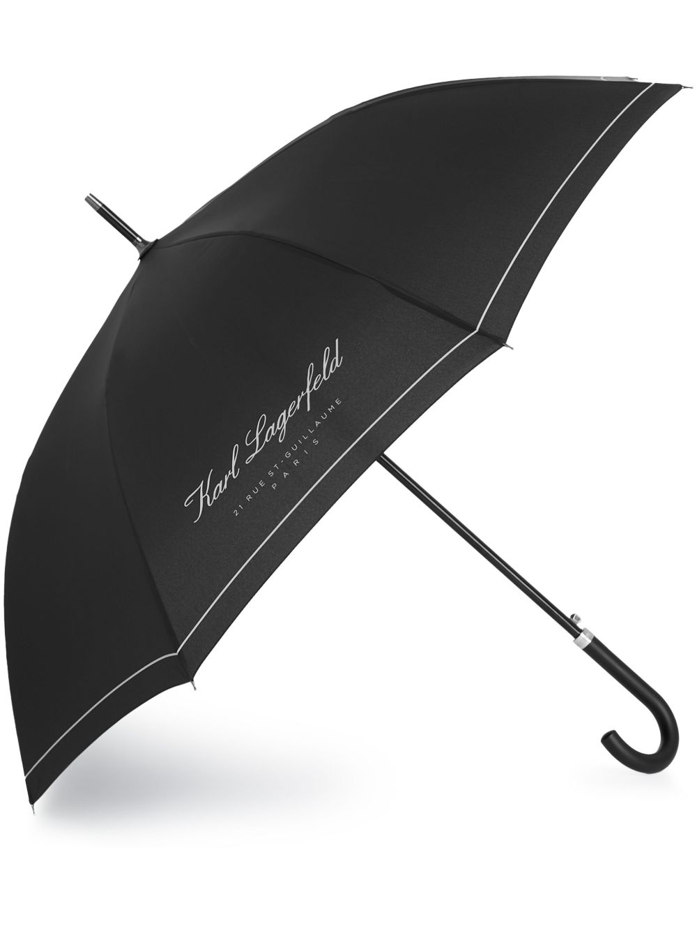 Karl Lagerfeld Hotel Karl 双色雨伞 - 黑色