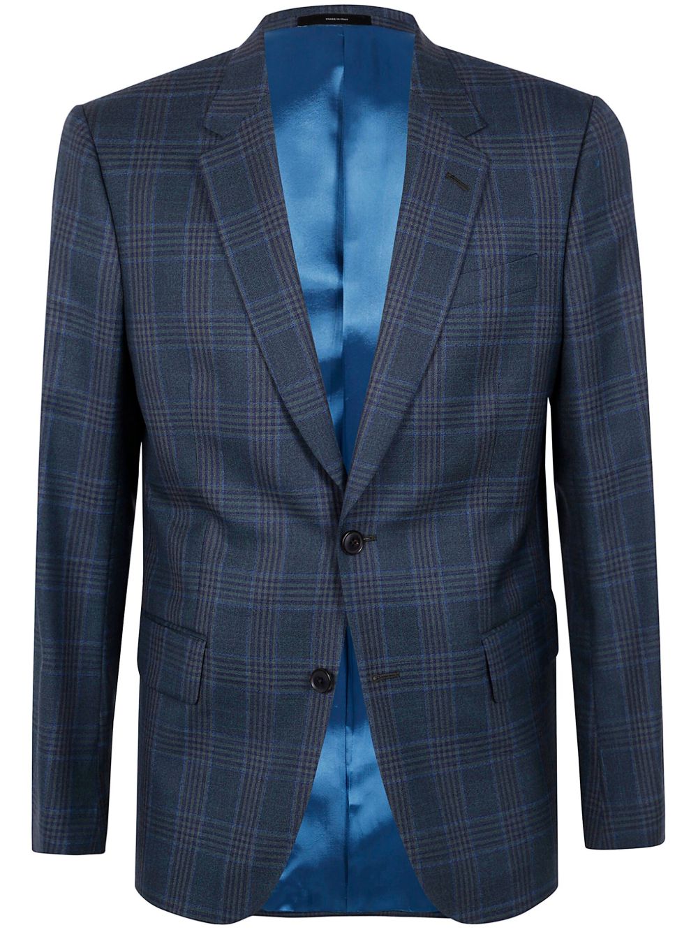 Paul Smith 格纹西装夹克 - 蓝色