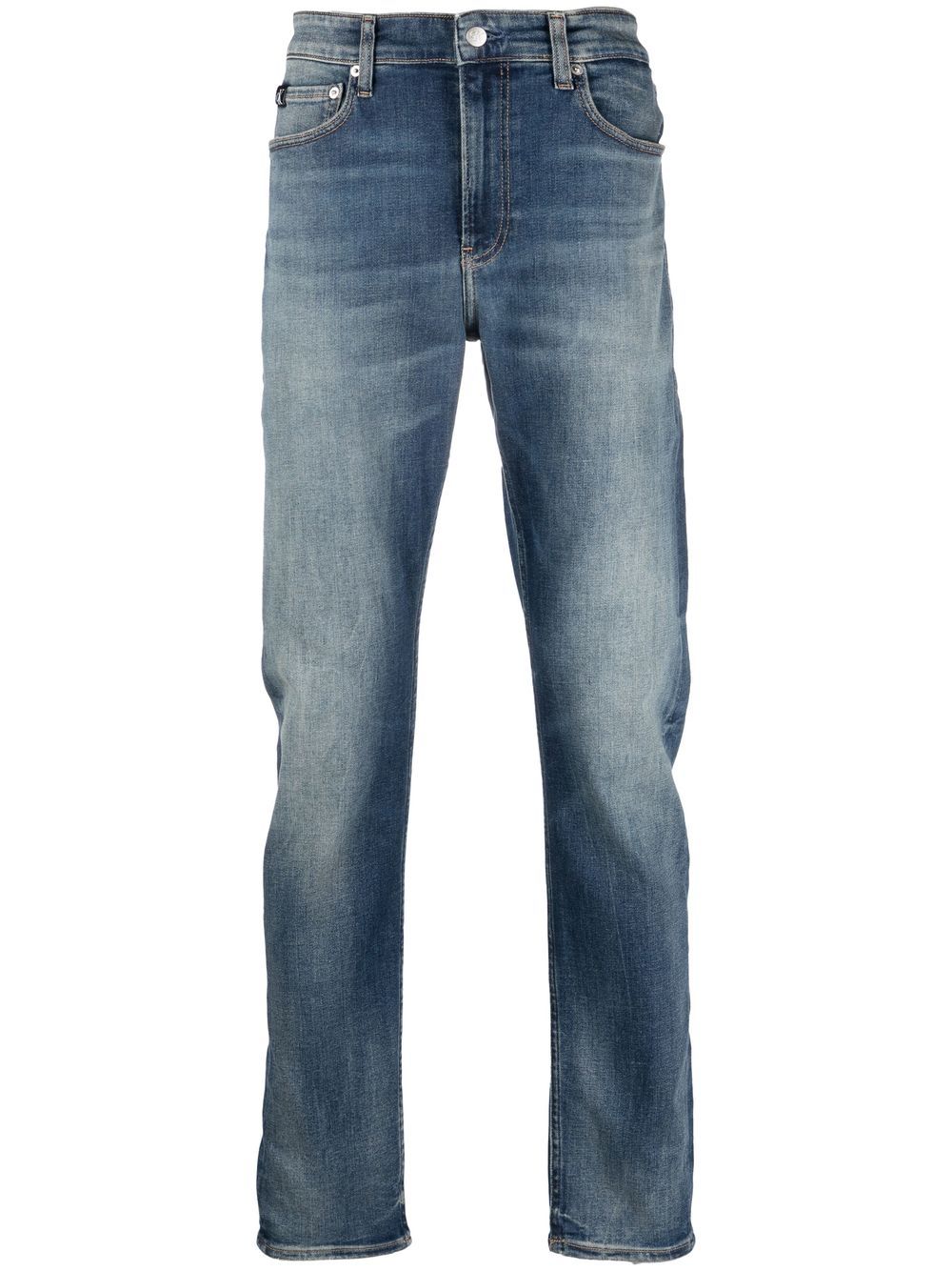 Calvin Klein Jeans 直筒牛仔裤 - 蓝色