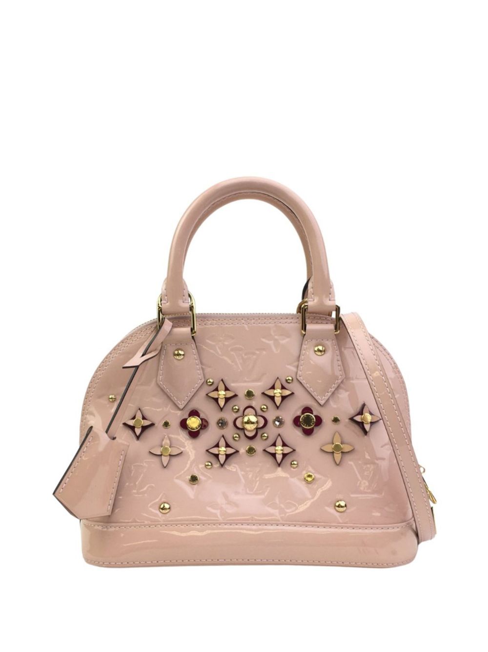 Louis Vuitton Pre-Owned Monogram Vernis Flower Alma BB 斜挎包（2018年典藏款） - 粉色