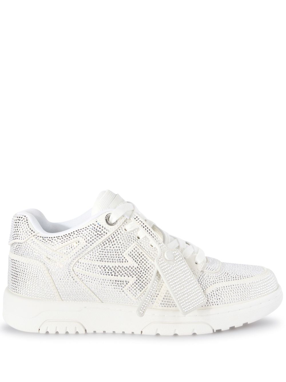 Off-White Out of Office 水钻运动鞋 - 白色