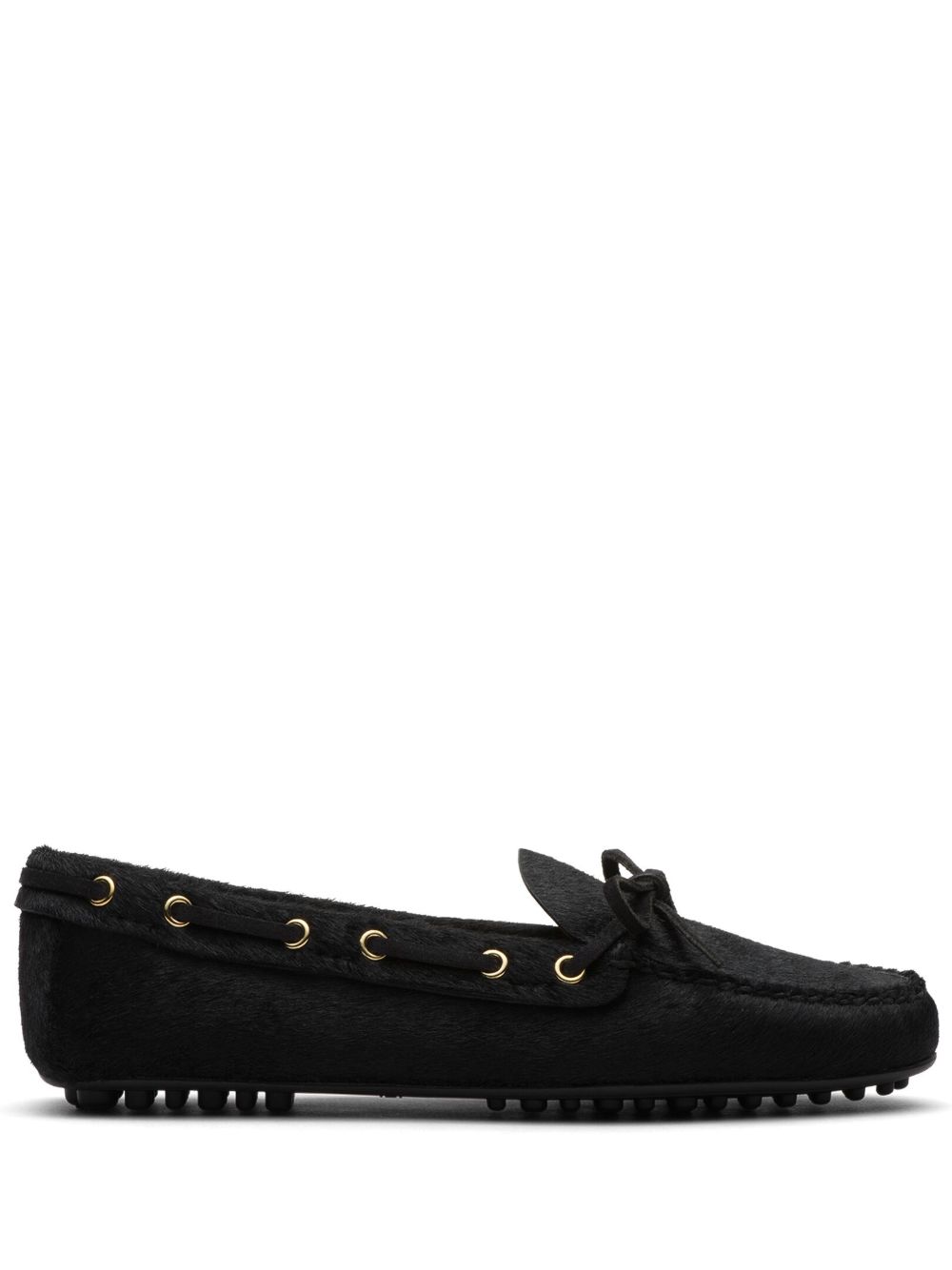 Car Shoe 小牛毛乐福鞋 - 黑色