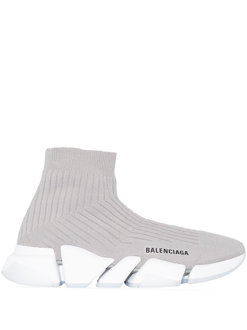 Balenciaga Speed 2.0 袜式运动鞋 - 灰色