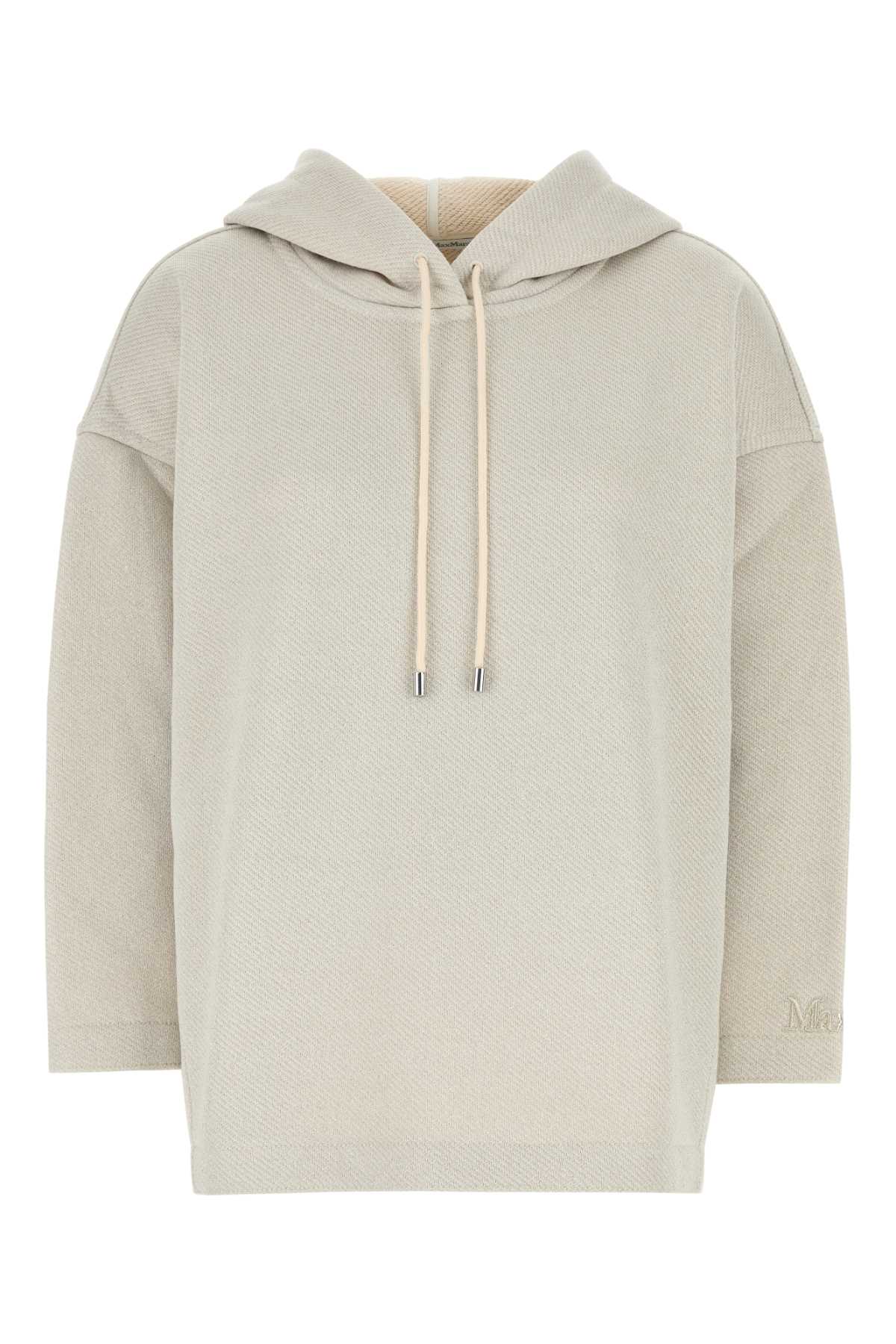 Max Mara 浅灰色棉混纺Rally卫衣