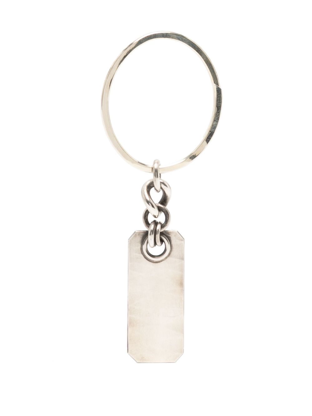 WERKSTATT:MÜNCHEN sterling silver dog tag keyring - 银色