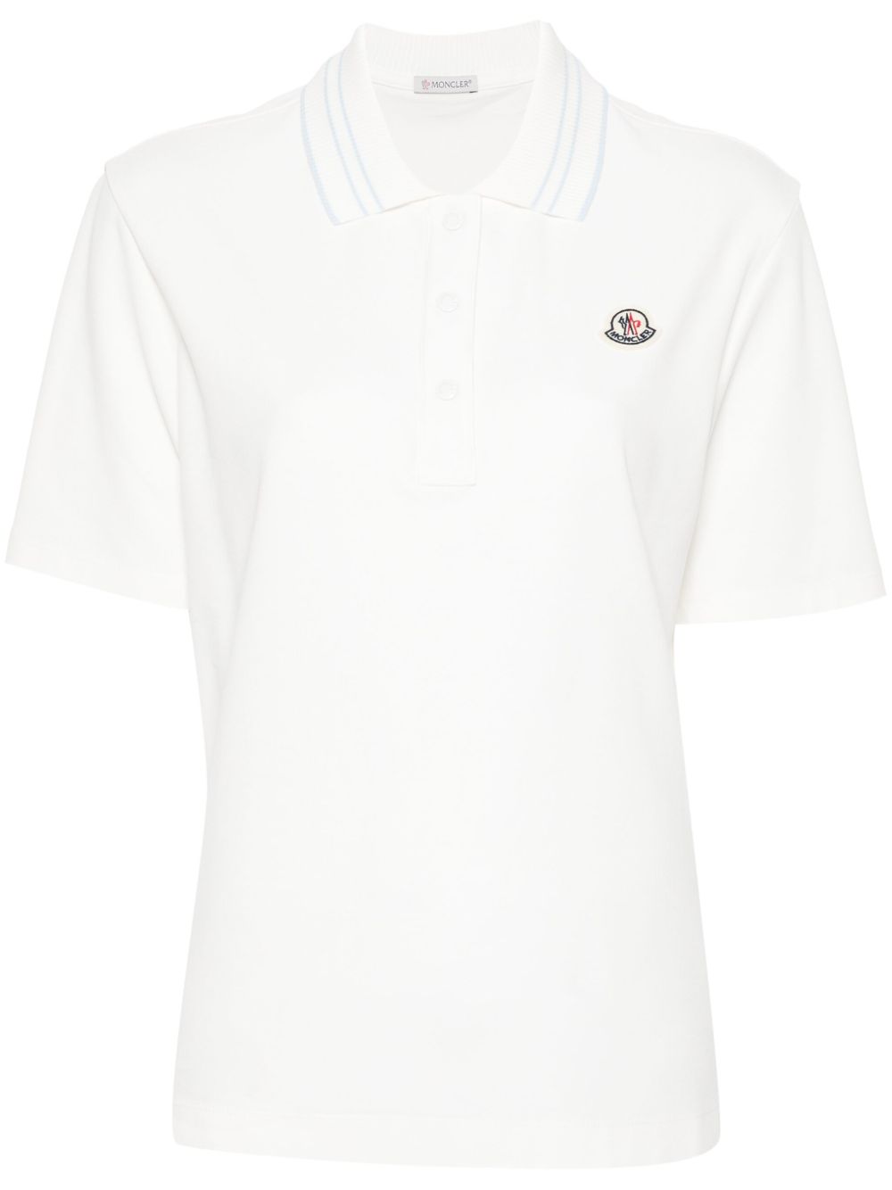 Moncler logo贴花polo衫 - 中性色
