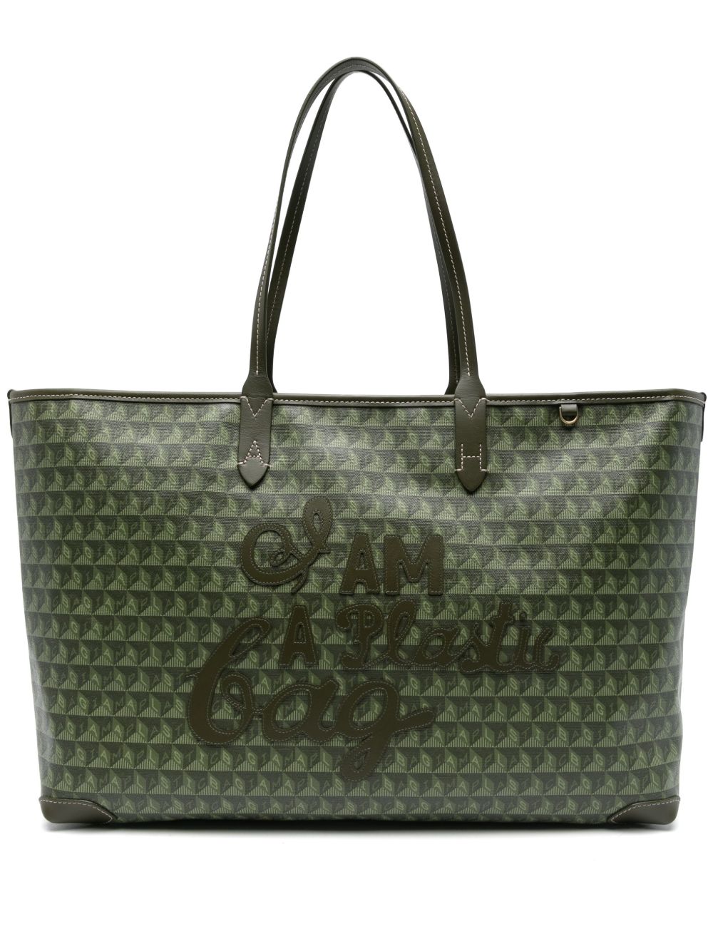 Anya Hindmarch I Am A Plastic Bag 托特包 - 绿色