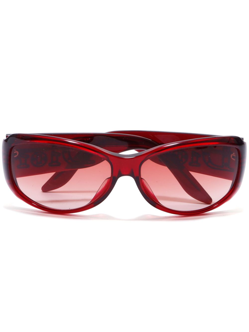 Christian Dior Pre-Owned Aventura 长方形镜框太阳眼镜 - 红色