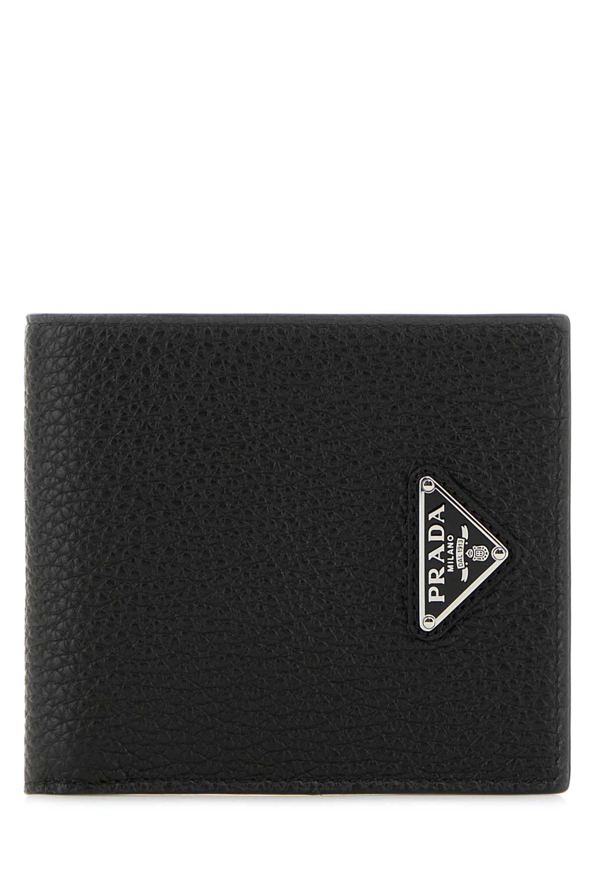 Prada 黑色皮革钱包