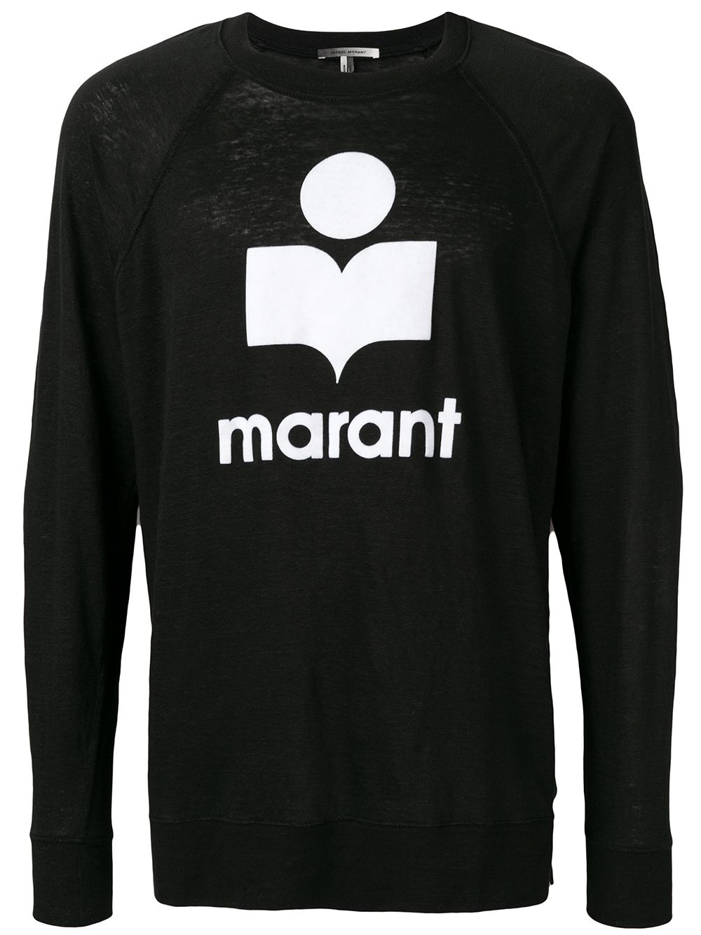 MARANT logo印花套头衫 - 黑色