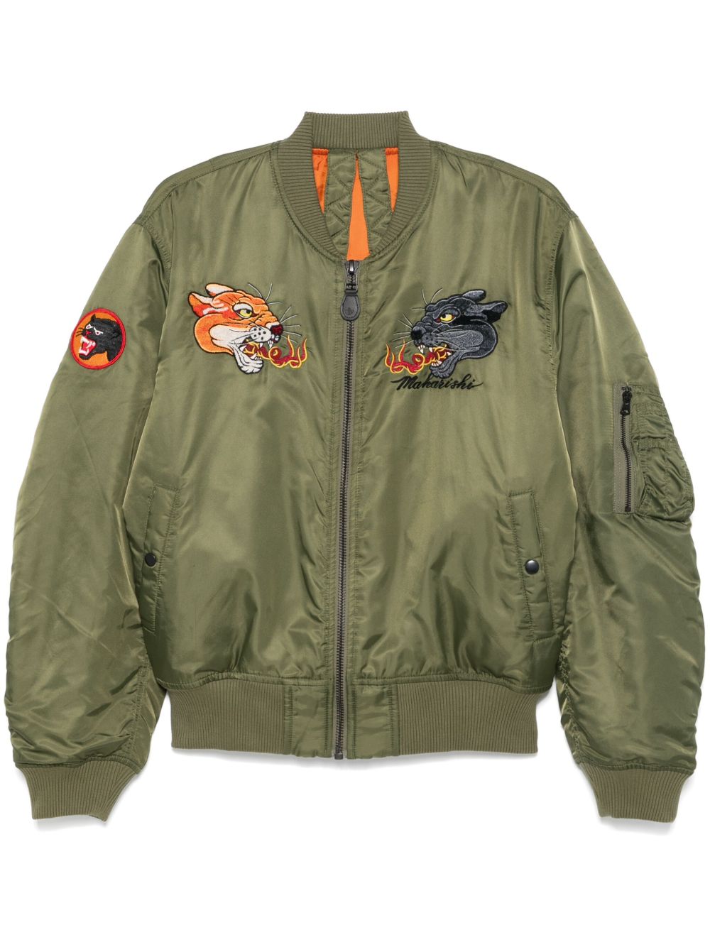Maharishi 5345 Duality Panther MA1 飞行员夹克 - 绿色