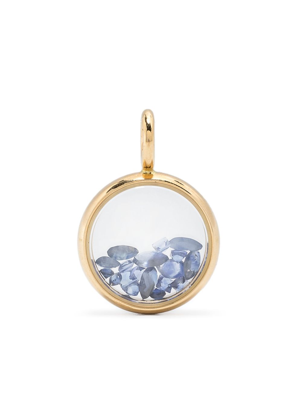 Aurelie Bidermann 18K Mini Chivor 蓝宝石吊坠 - 金色