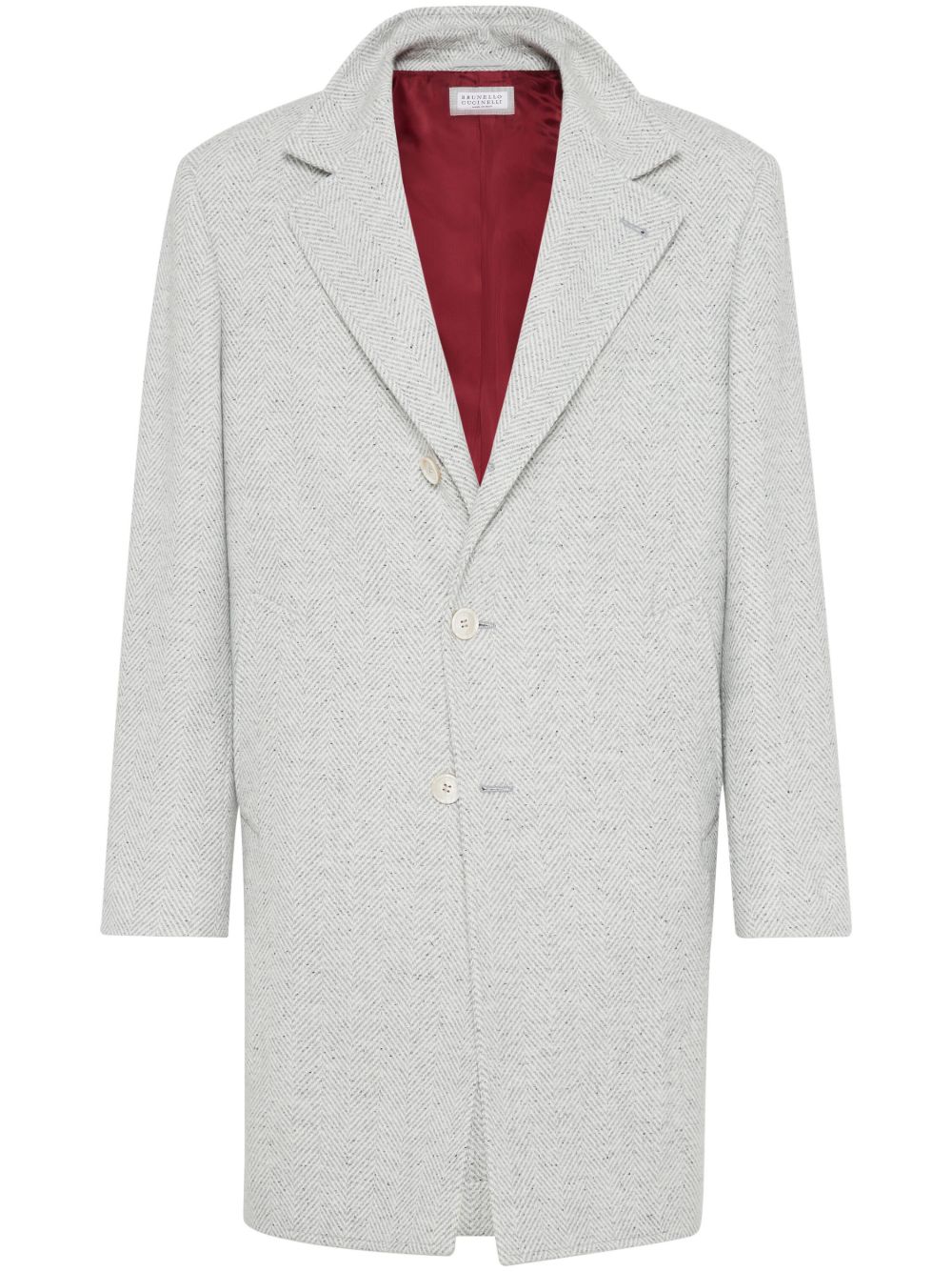 Brunello Cucinelli 人字斜纹针织外套 - 中性色