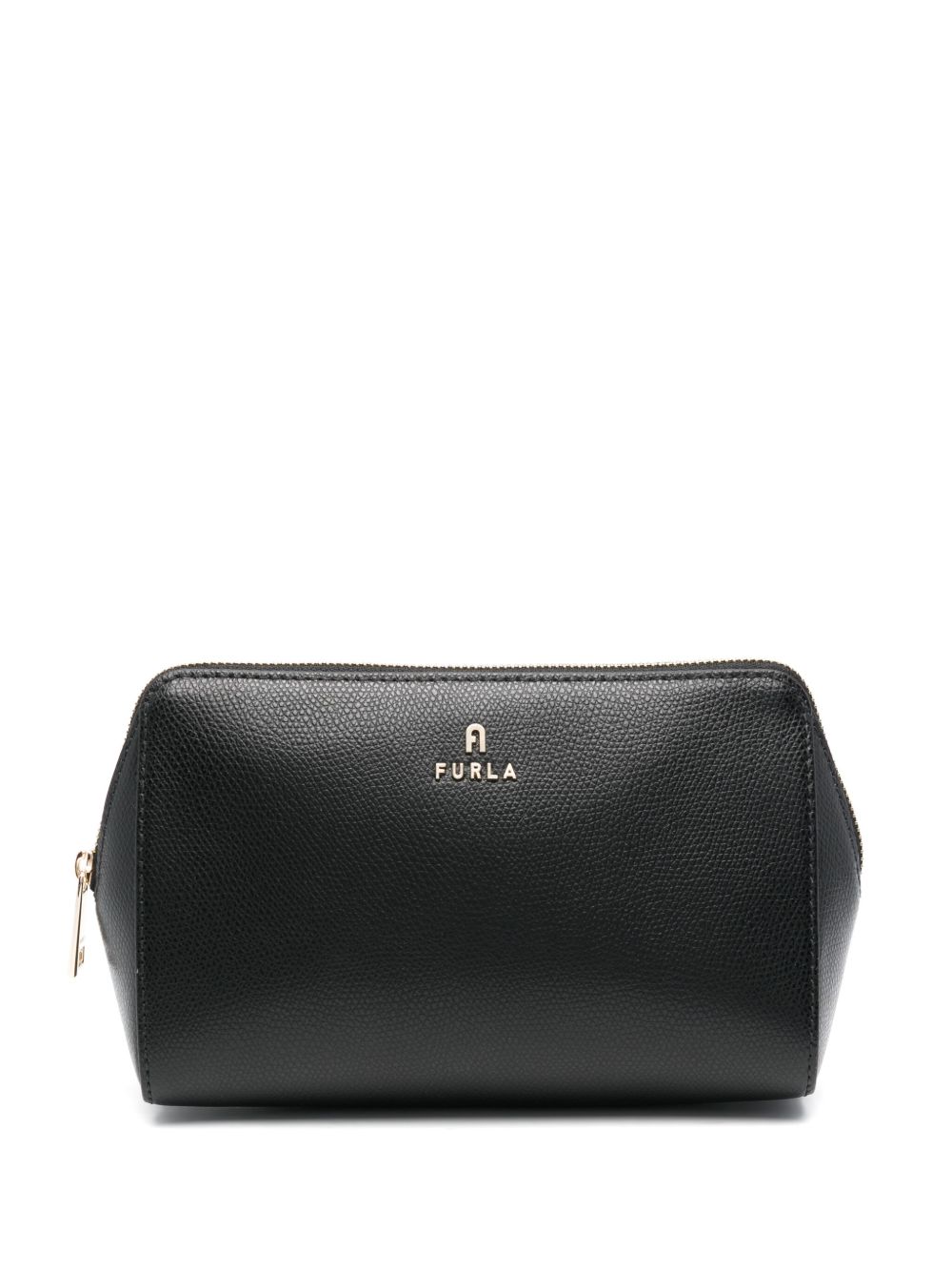 Furla Camelia L 皮质化妆包 - 黑色