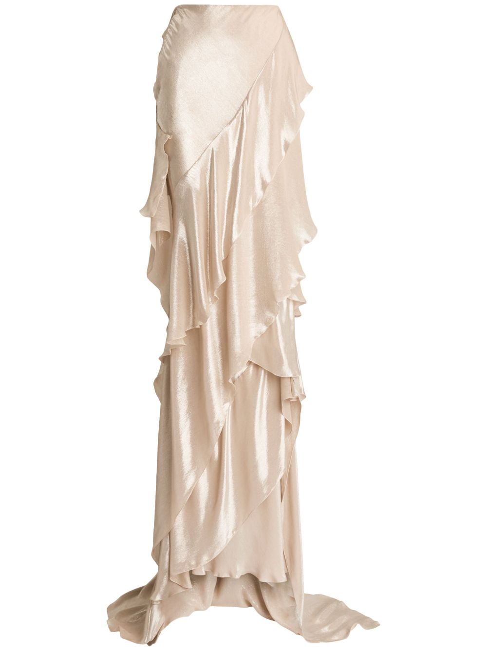 Ralph Lauren Collection Neeva 超长半身裙 - 中性色