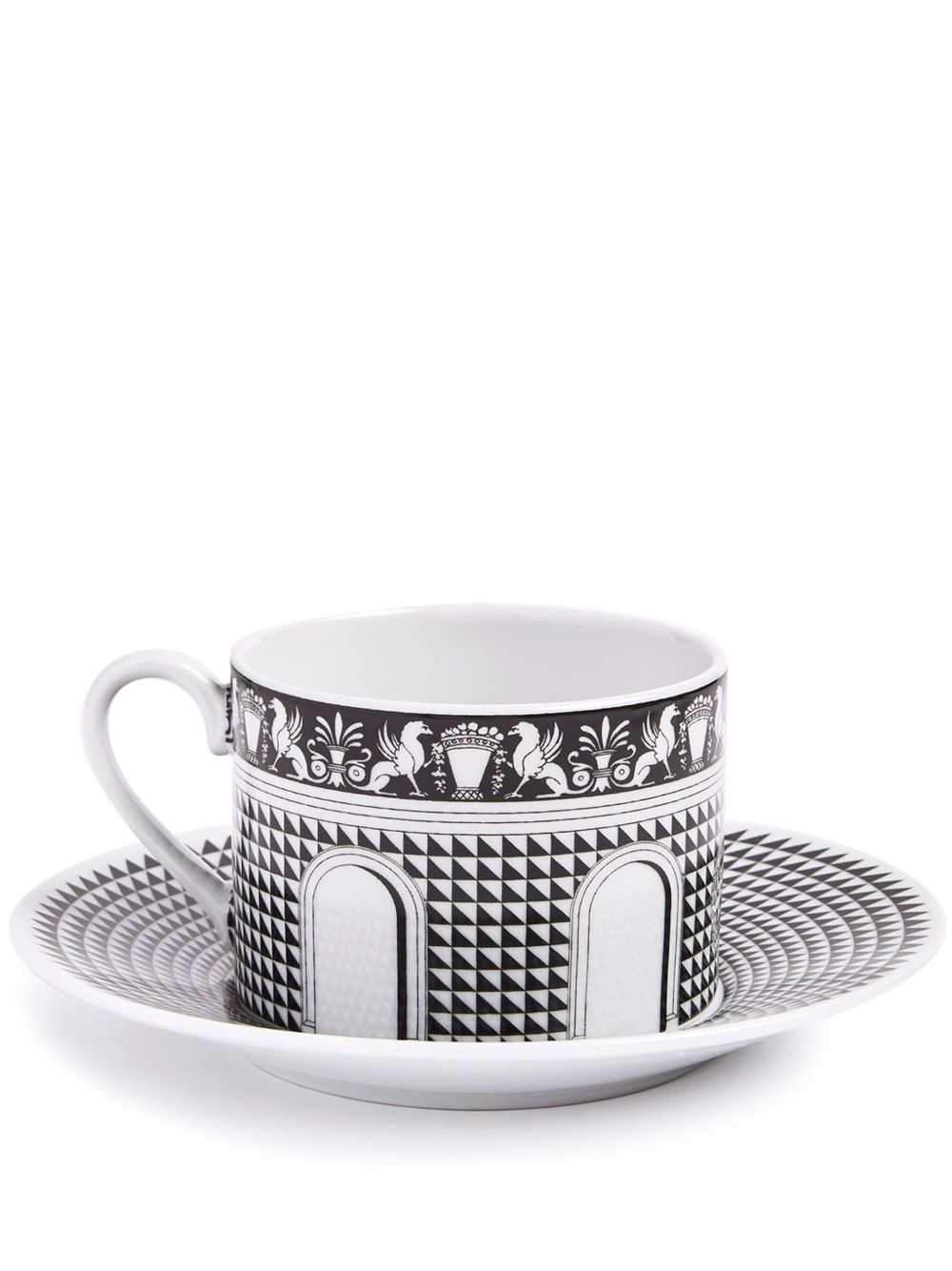 Fornasetti Facciata Quattrocentesca 陶瓷茶杯 - 白色